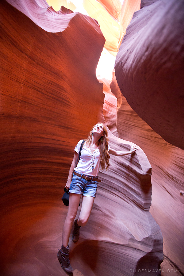 #BUCKETLIST - Exploring Lower Antelope Canyon in Arizona with GildedMaven.com!