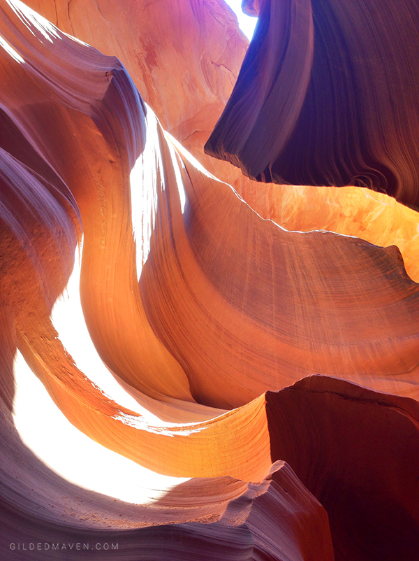 #BUCKETLIST - Exploring Lower Antelope Canyon in Arizona with GildedMaven.com!